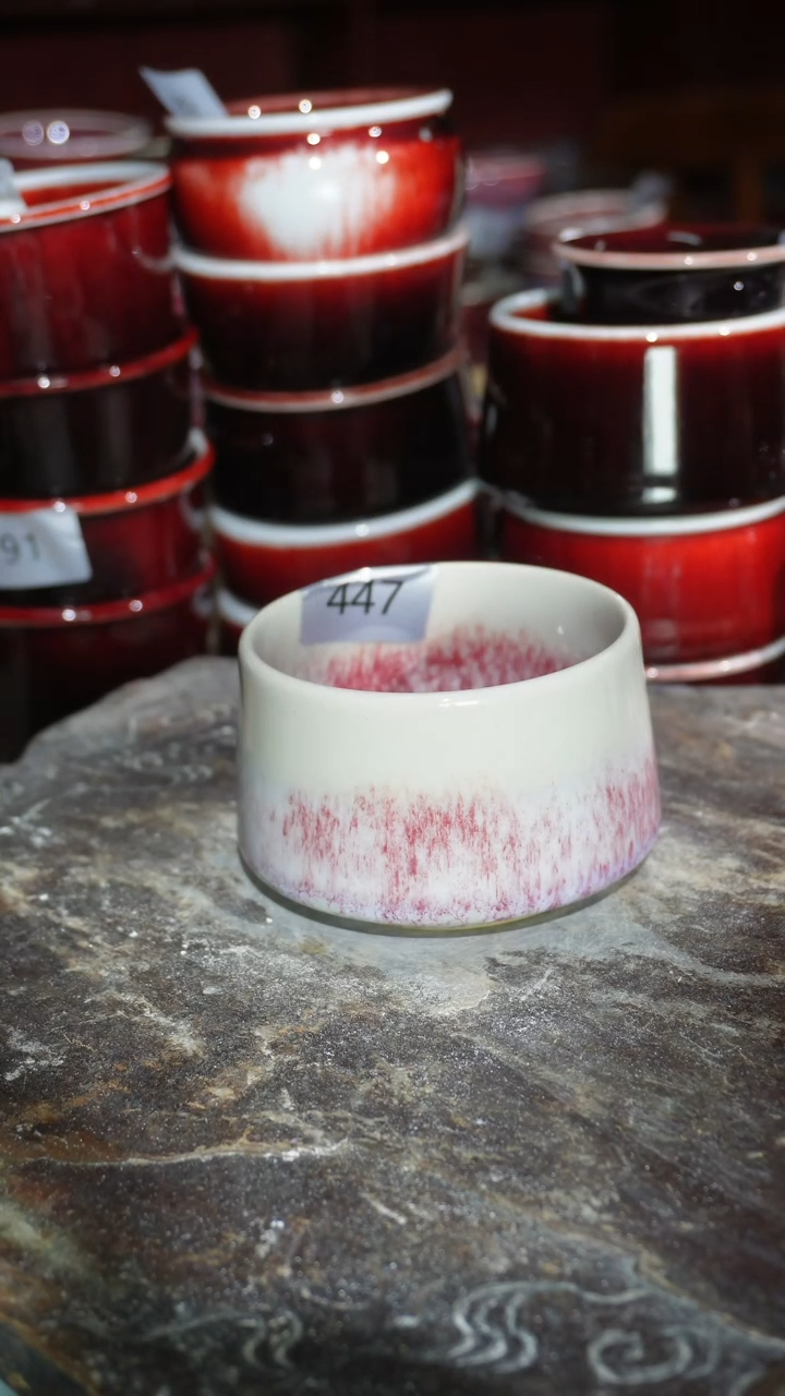 摆件陶精品窑变钧瓷茶器
