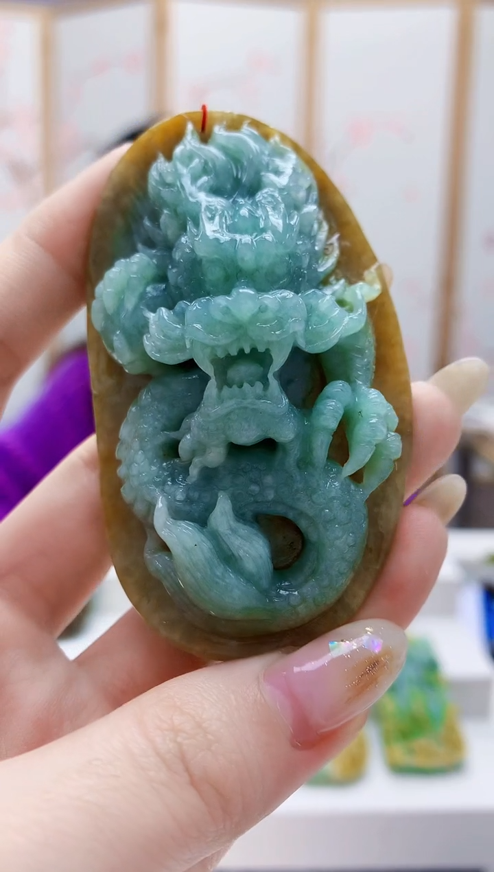 未镶嵌定制翡翠4852jw-毛货挂件59