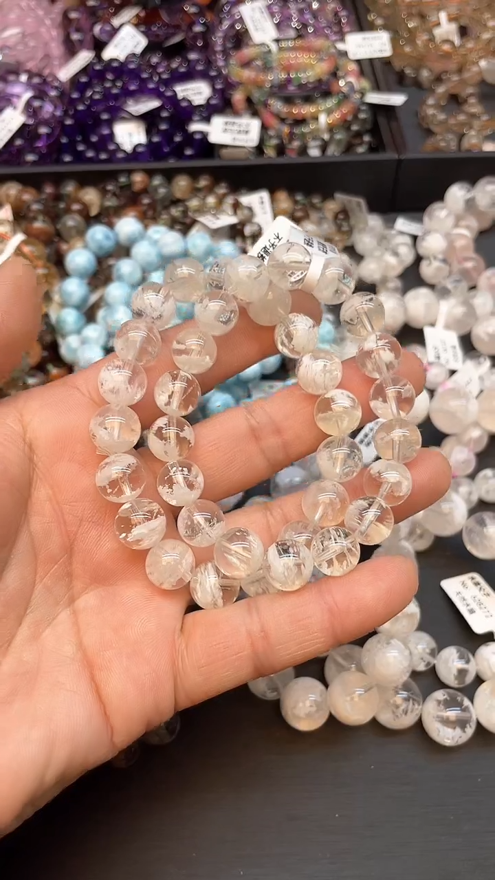 【闪购商品】水晶手链未镶嵌34 雪花幽灵11mm 多样性发其一