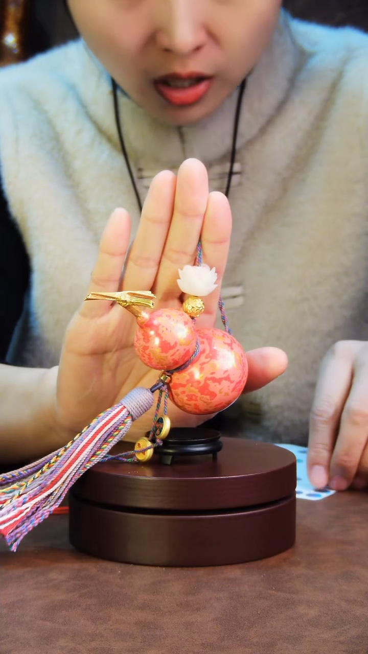 【闪购商品】90直播一物一图大漆酒葫芦送底座送挂绳