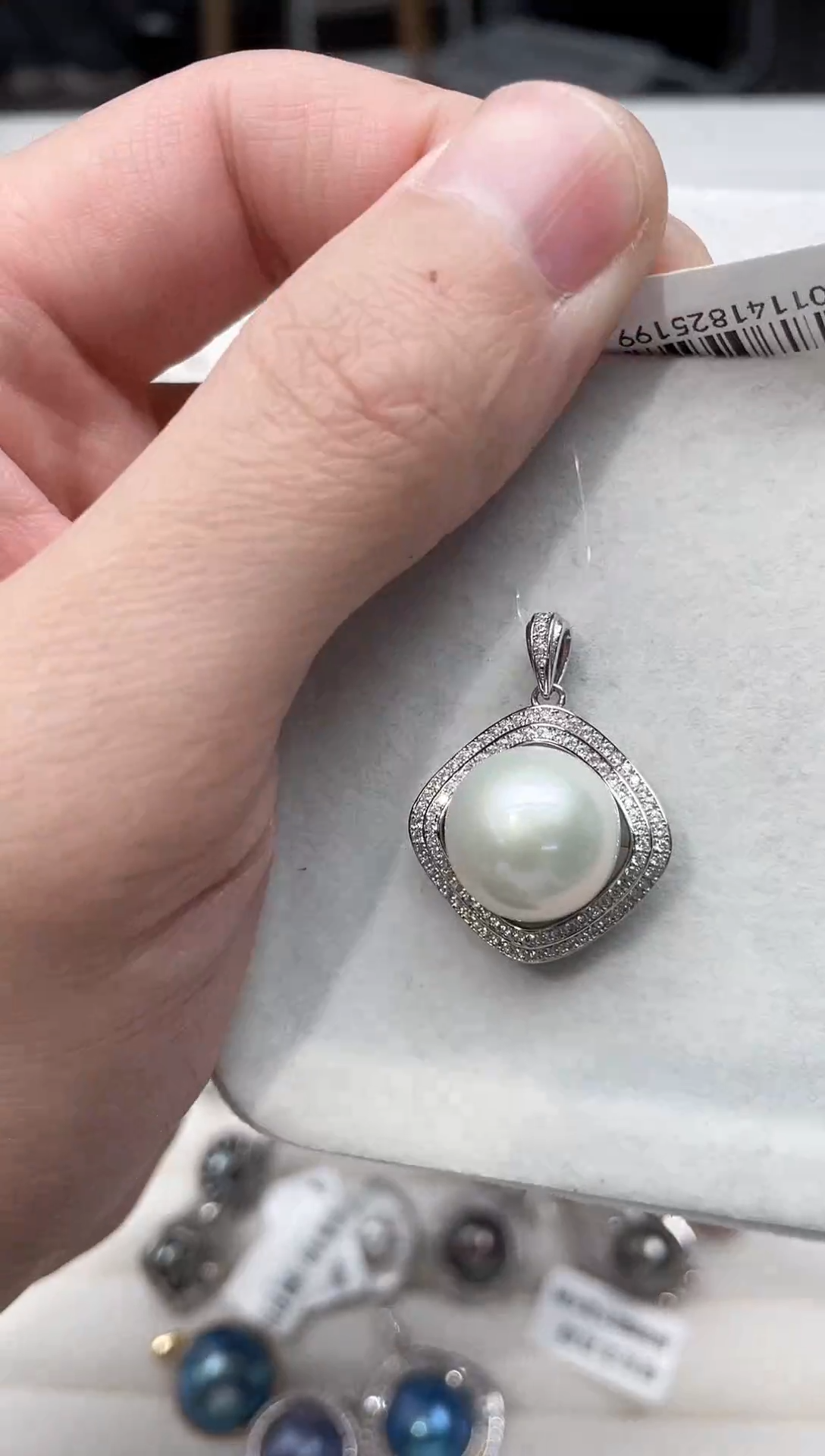 【闪购商品】淡水珍珠吊坠(不含链)银S925镶嵌吊坠
