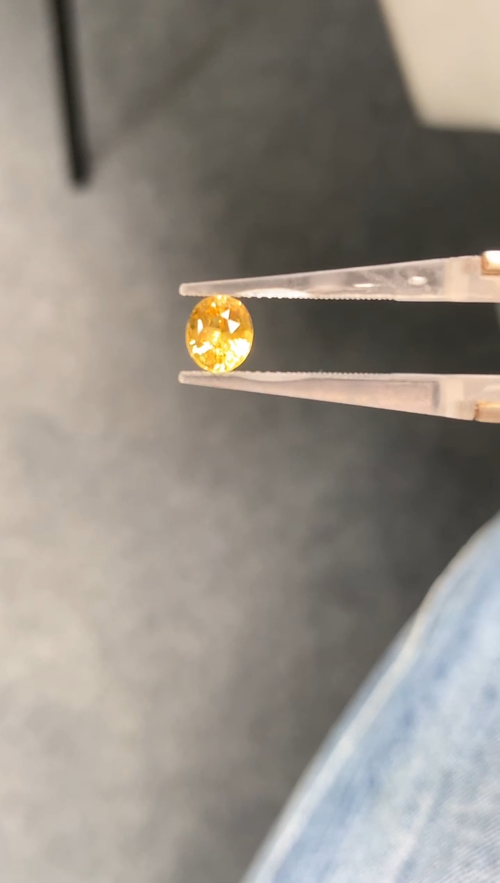 裸石蓝宝石26-9  1.15ct黄色蓝宝石裸石