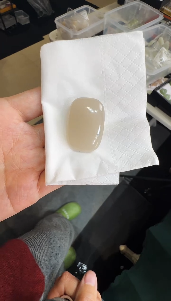 【闪购商品】和田玉颈饰未镶嵌32藕粉无事牌