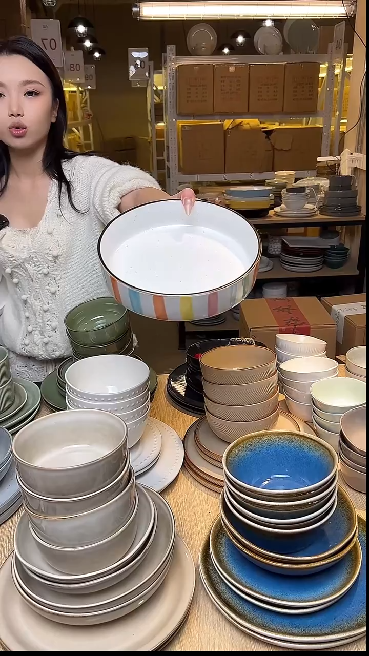 瓷100外贸尾货窑变釉下彩默外微瑕