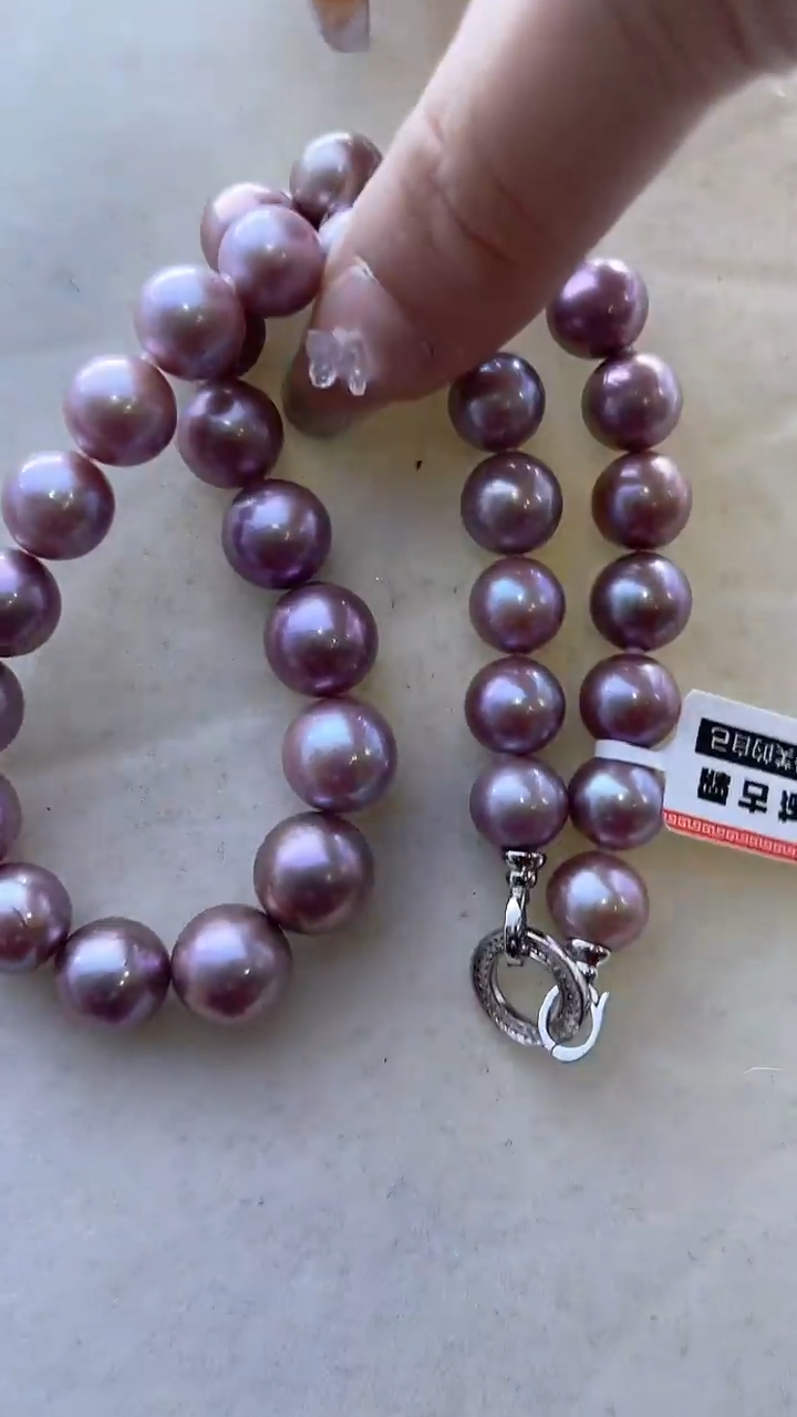 【闪购商品】淡水珍珠项链银S925镶嵌933定制