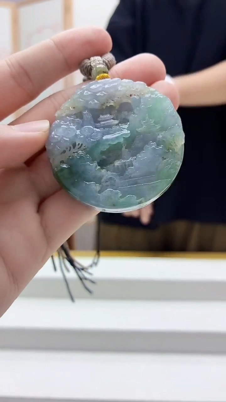 未镶嵌定制翡翠4688bb-毛货挂件72