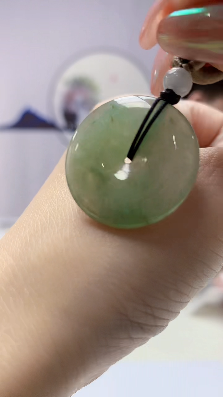 【闪购商品】定制翡翠未镶嵌4917DD-毛货挂件77