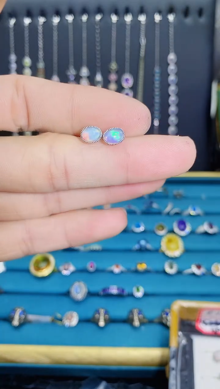 【闪购商品】欧泊珠宝奇石银S925镶嵌1121