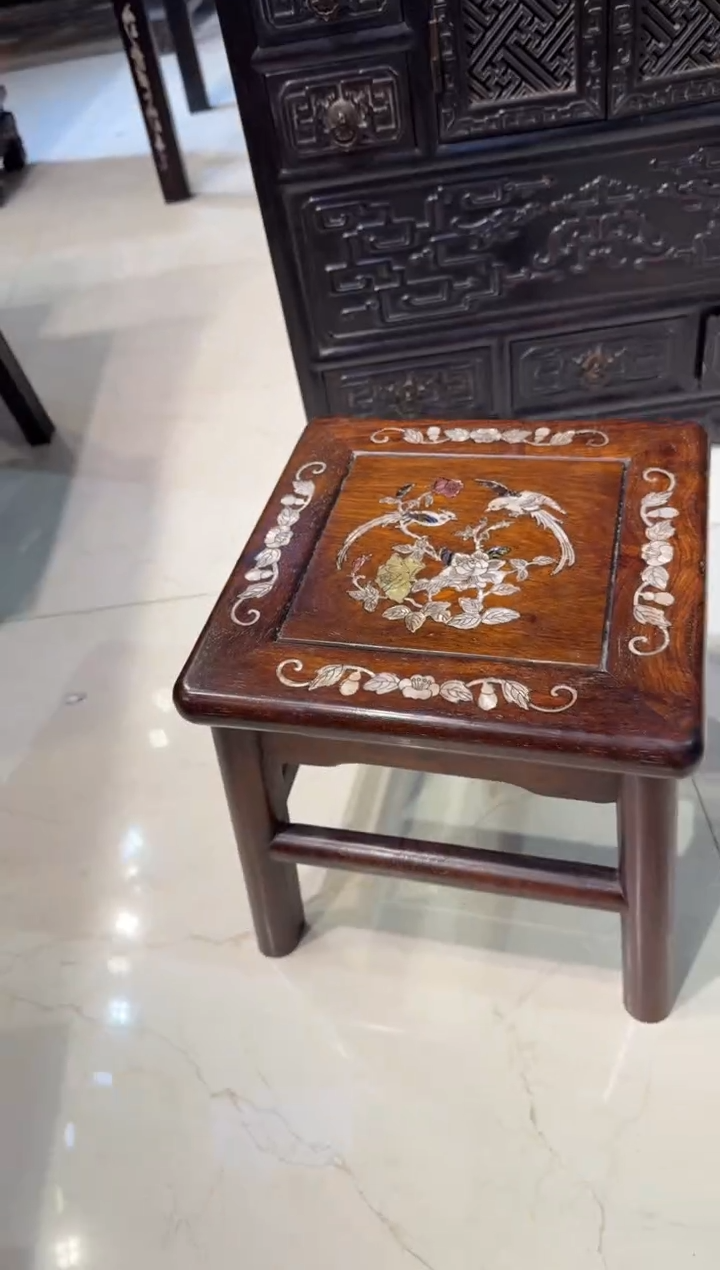 木木头款黄花梨2鸟富贵凳298...88888