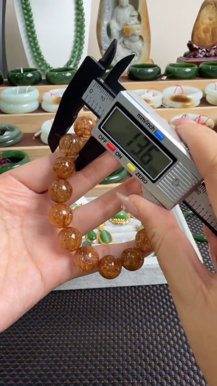 颈饰未镶嵌水晶手串13mm