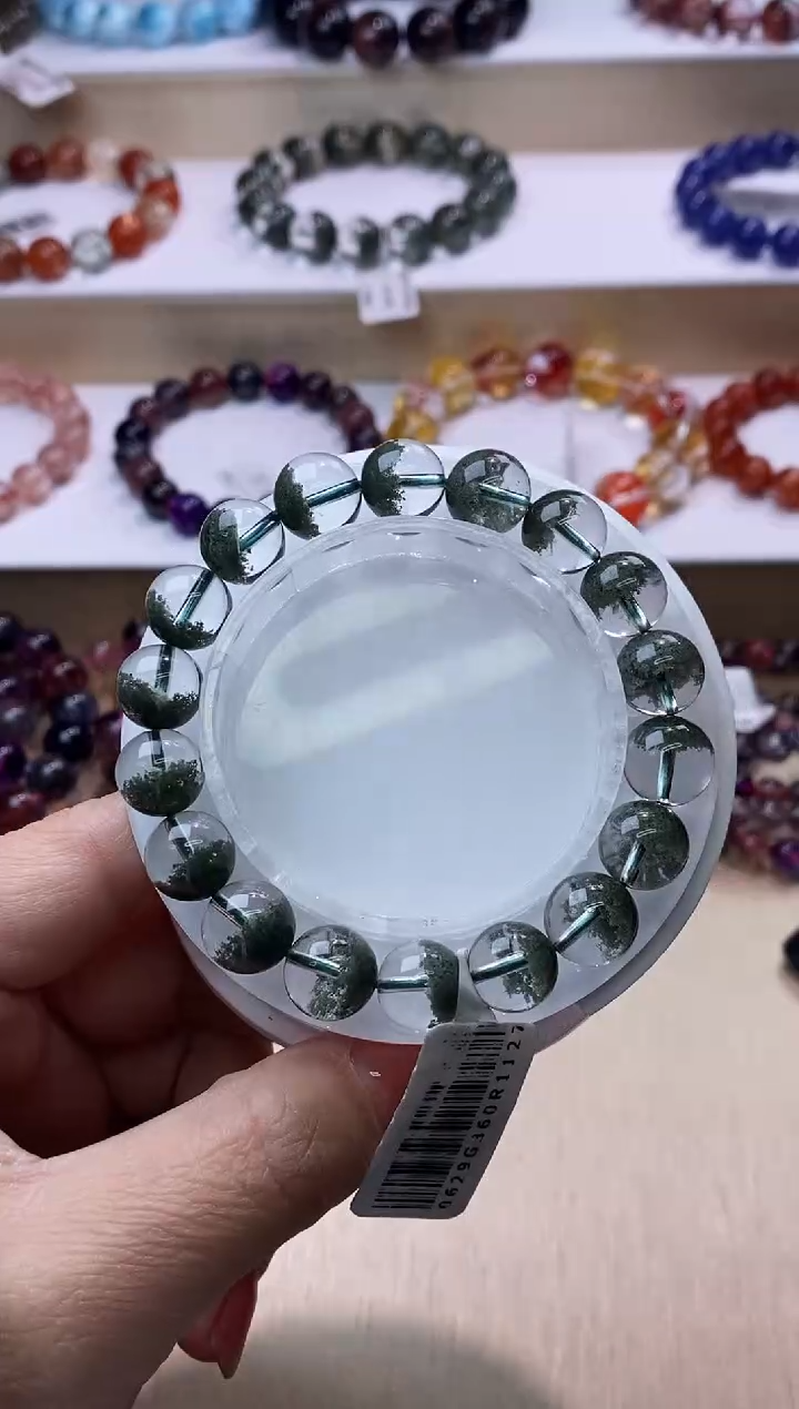 【闪购商品】水晶手链未镶嵌聚宝盆绿幽灵10m+