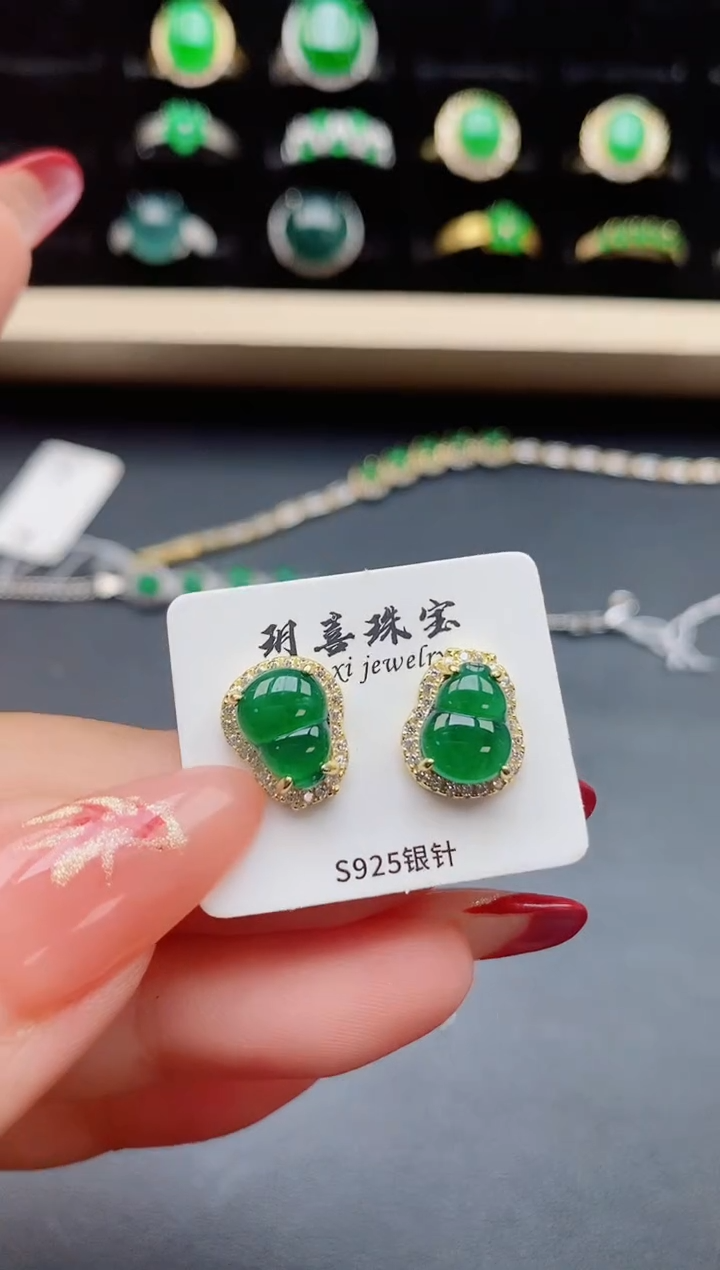 【闪购商品】翡翠戒指银S925镶嵌321321