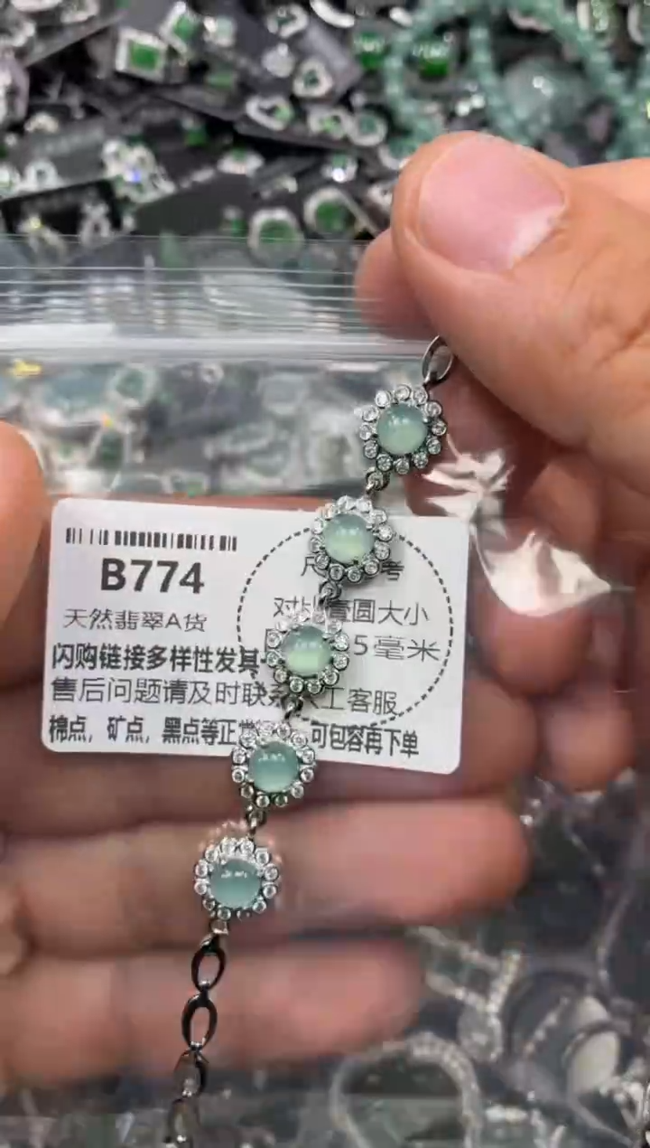 颈饰未镶嵌翡翠B774手链