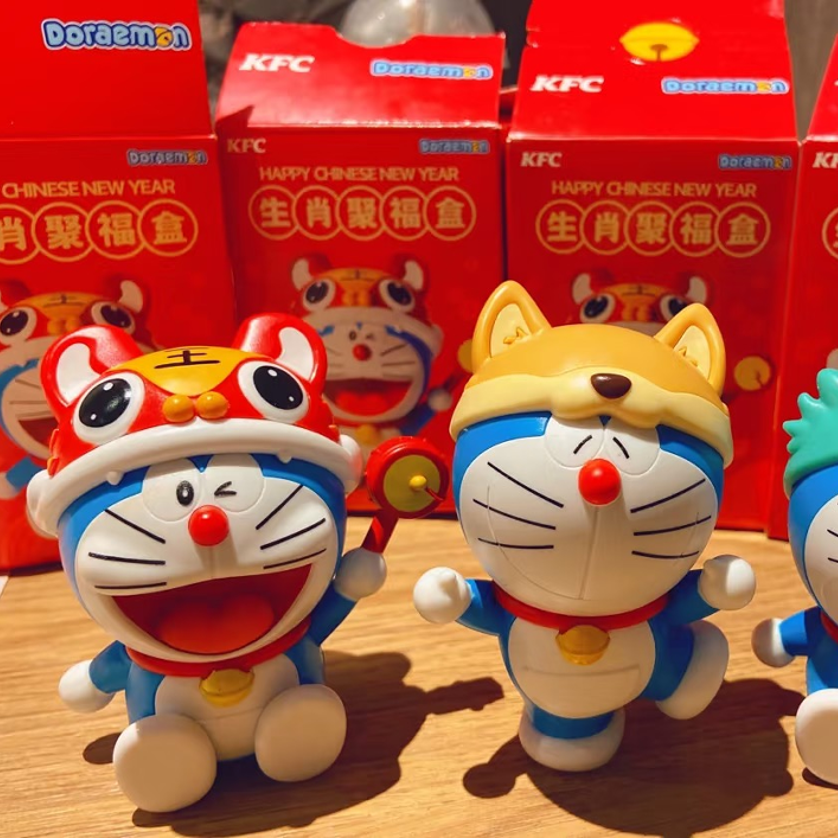 【芝士酱拆个盒】【超萌好物】国潮玩具哆啦a梦生肖聚福
