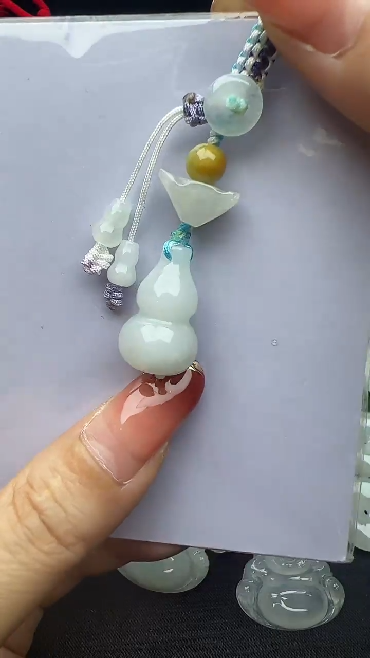 未镶嵌挂件翡翠葫芦钥匙扣