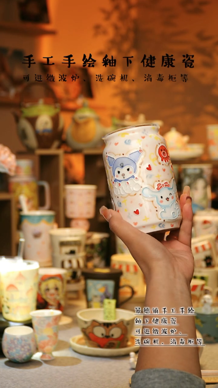 【闪购商品】杯景德镇高温釉下彩&A755
