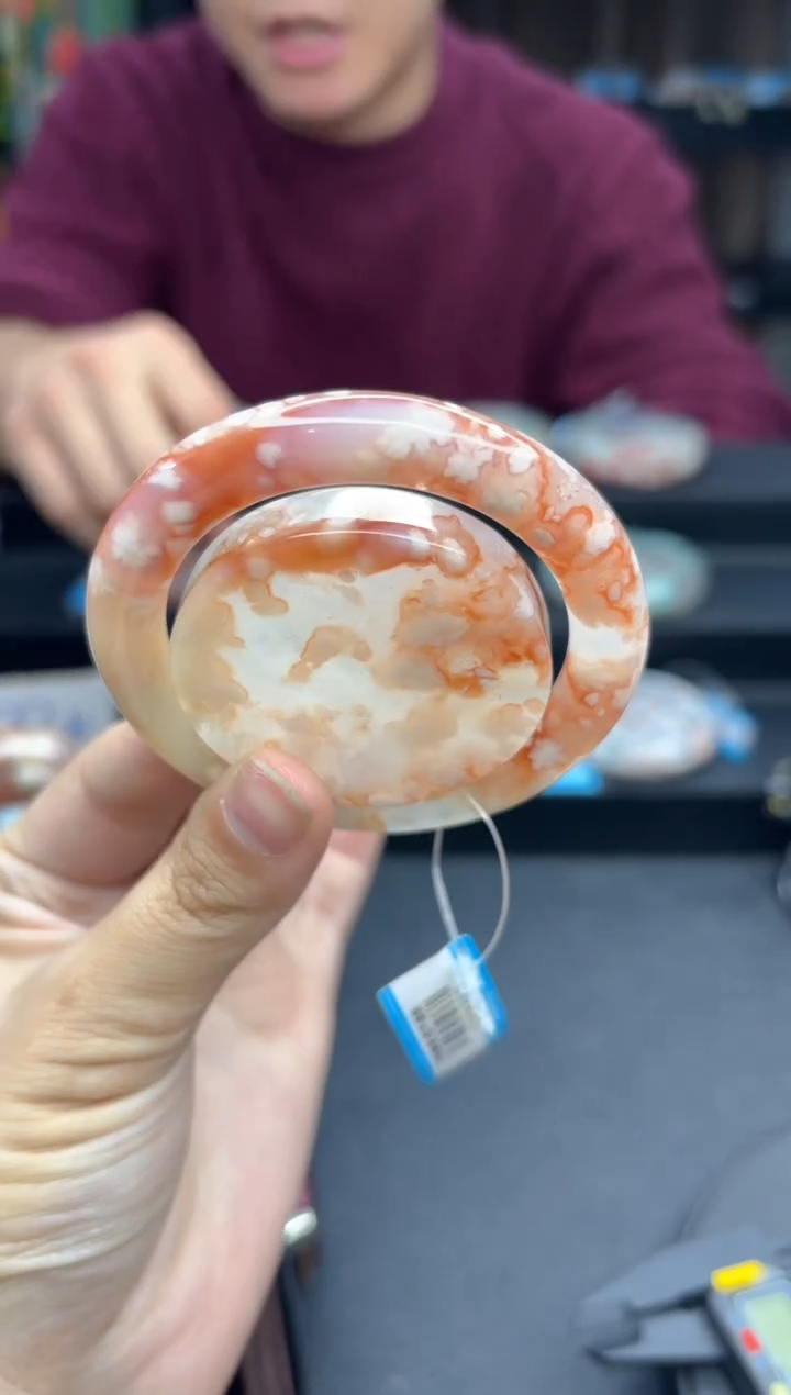 【闪购商品】石英质玉手镯未镶嵌883（51圈赠送镯心）