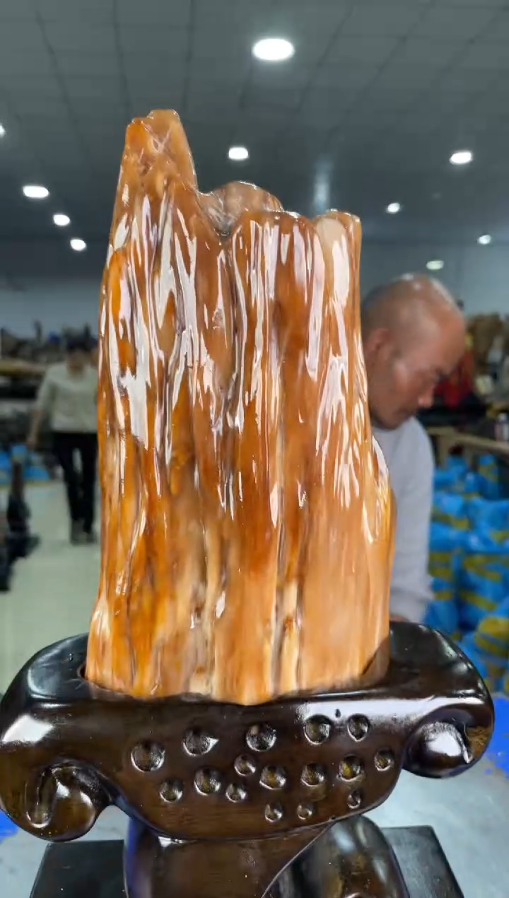 【闪购商品】硅化玉摆件未镶嵌73