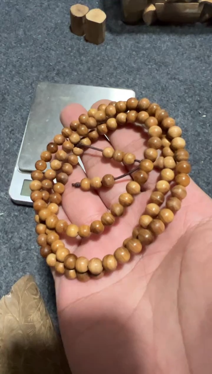 【闪购商品】檀香木手串/手链老山檀香0.6/108横纹黑肉福利