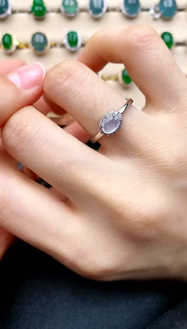 【闪购商品】翡翠戒指银S925镶嵌....