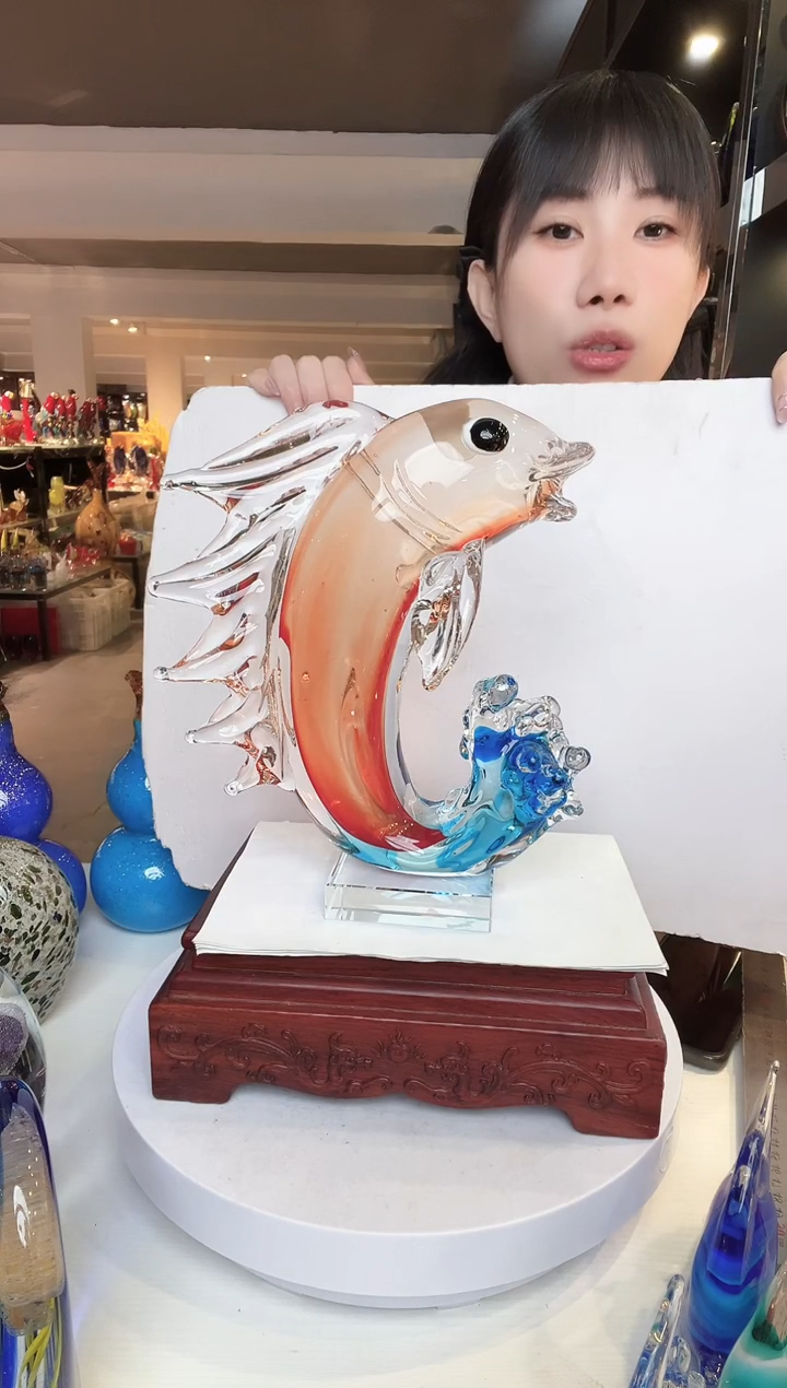 【闪购商品】茶盏琉璃摆件家居摆件