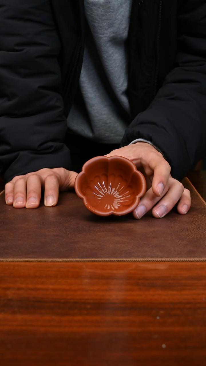 【闪购商品】紫砂茶壶朱泥静梅100cc