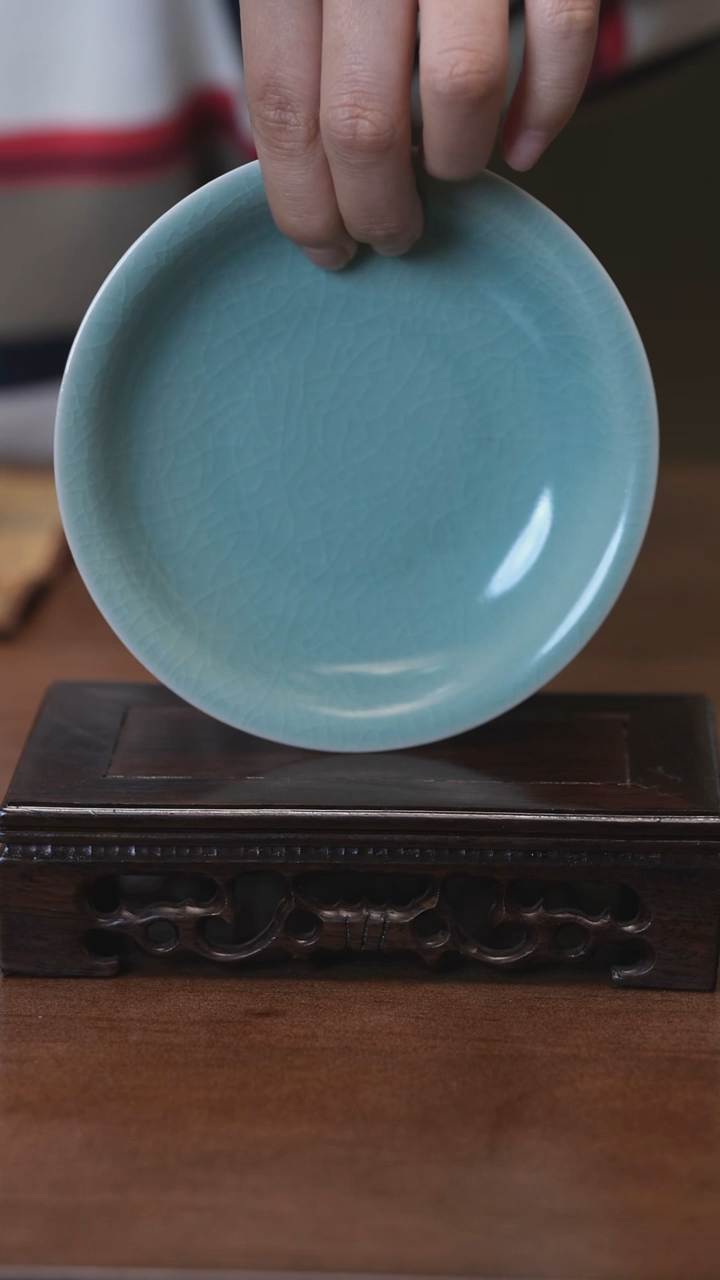 【闪购商品】Y宝丰宋官窑原产地汝瓷小盘子