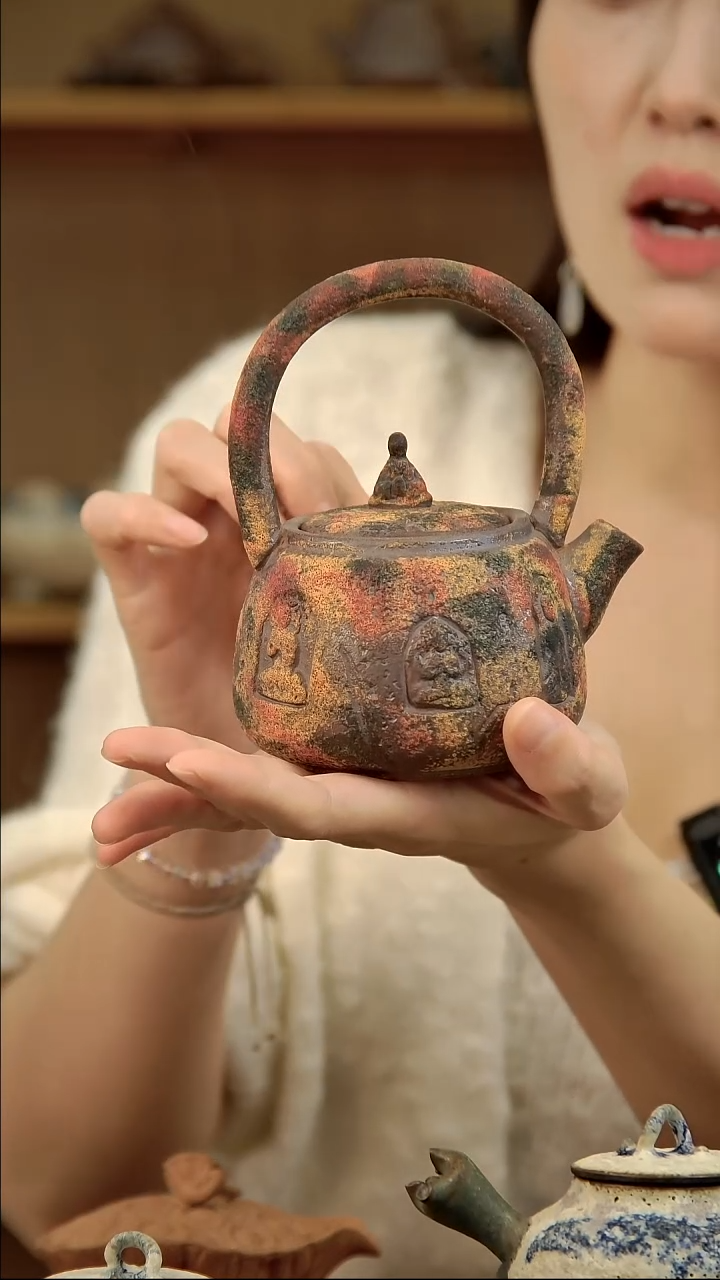 言野手作 岩矿提梁壶