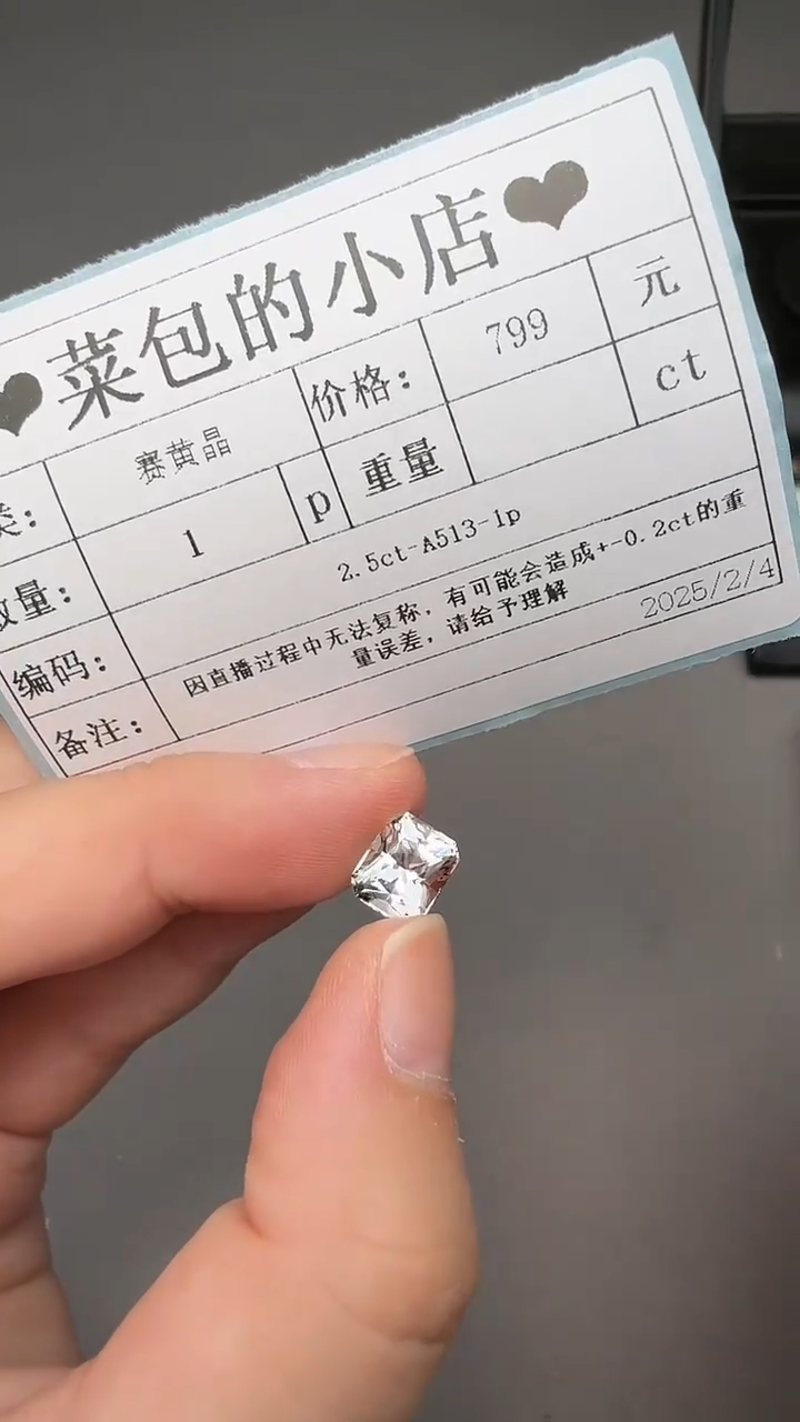 【闪购商品】赛黄晶裸石未镶嵌2.5ct-A513-1p