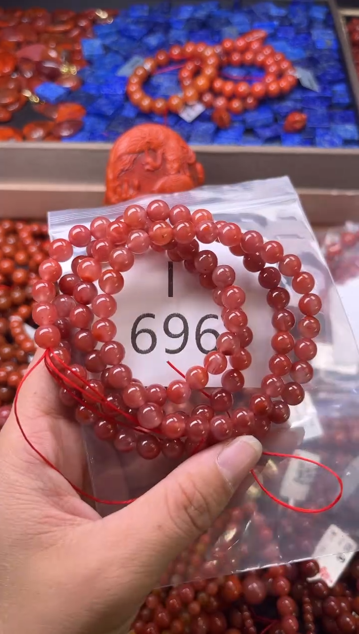 未镶嵌南红玛瑙珠宝奇石I696-7