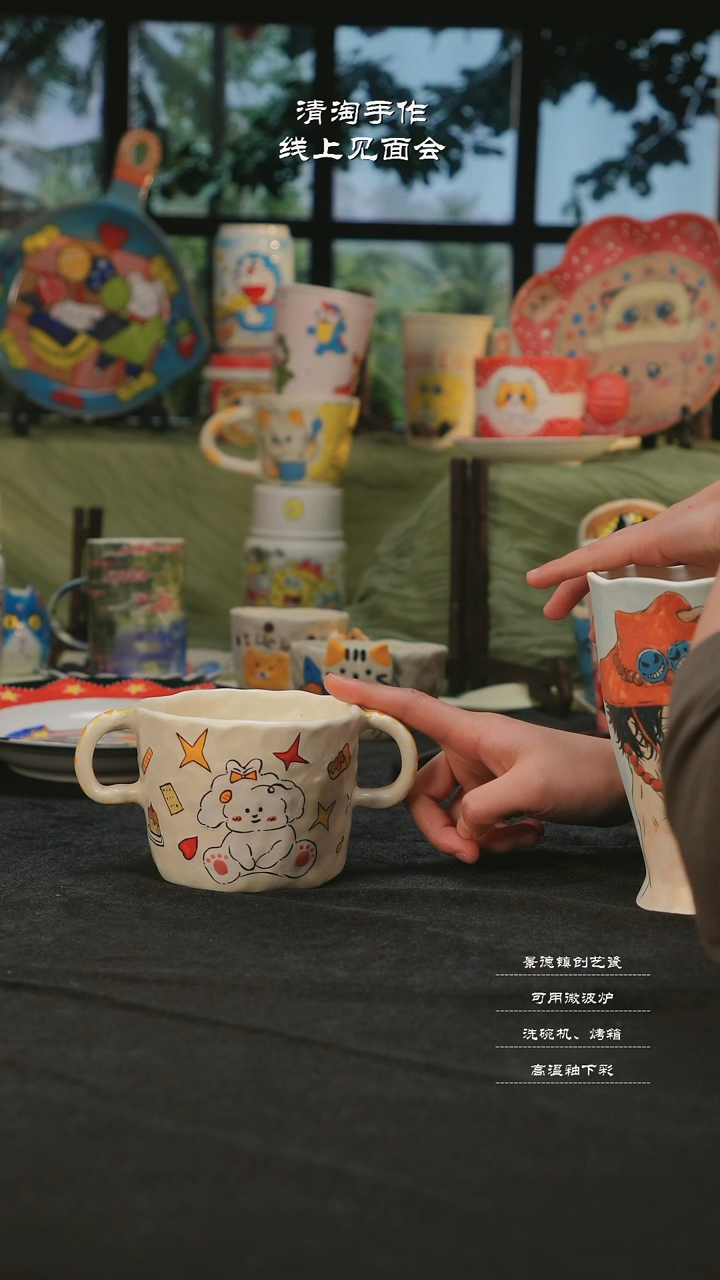 【闪购商品】摆件清淘亲工手绘-宝宝碗