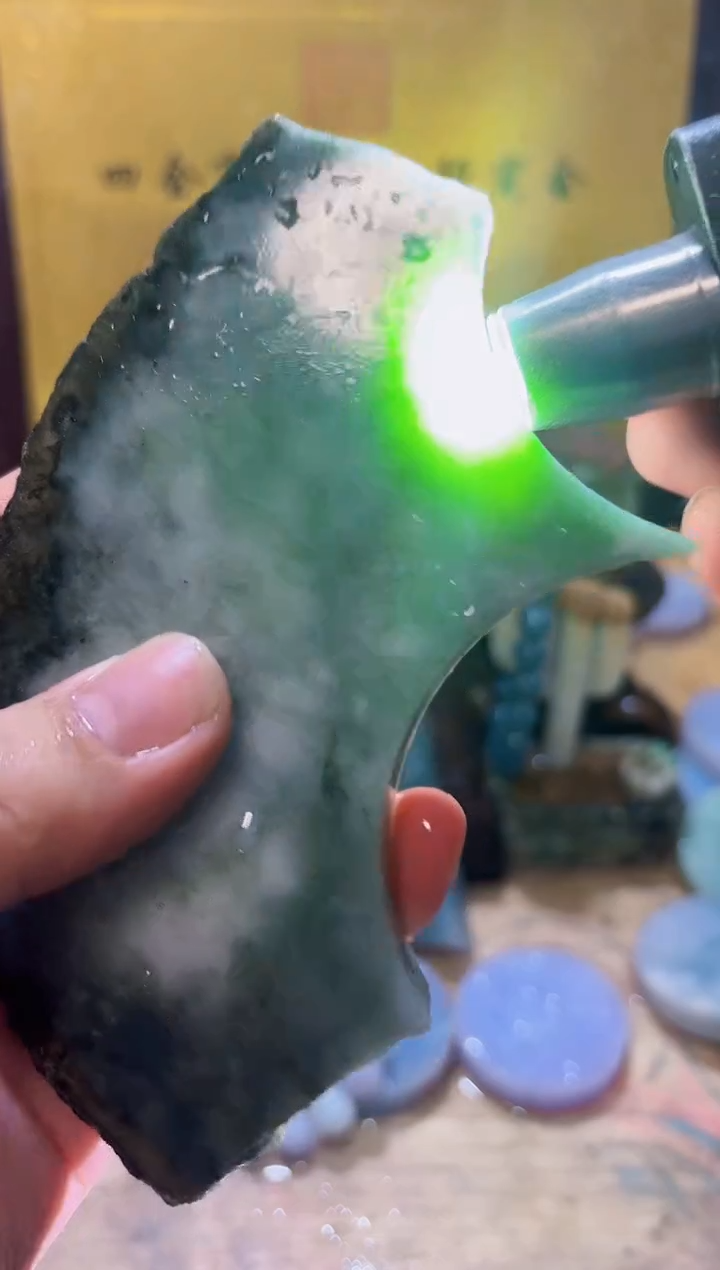 未镶嵌挂件翡翠A货常星7690