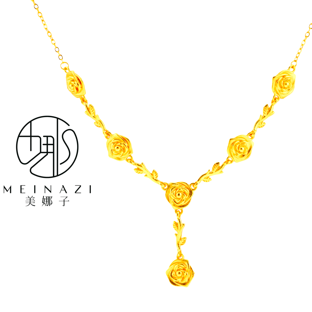 MEINAHUI/玫瑰花项链时尚轻奢（大号）Z0065