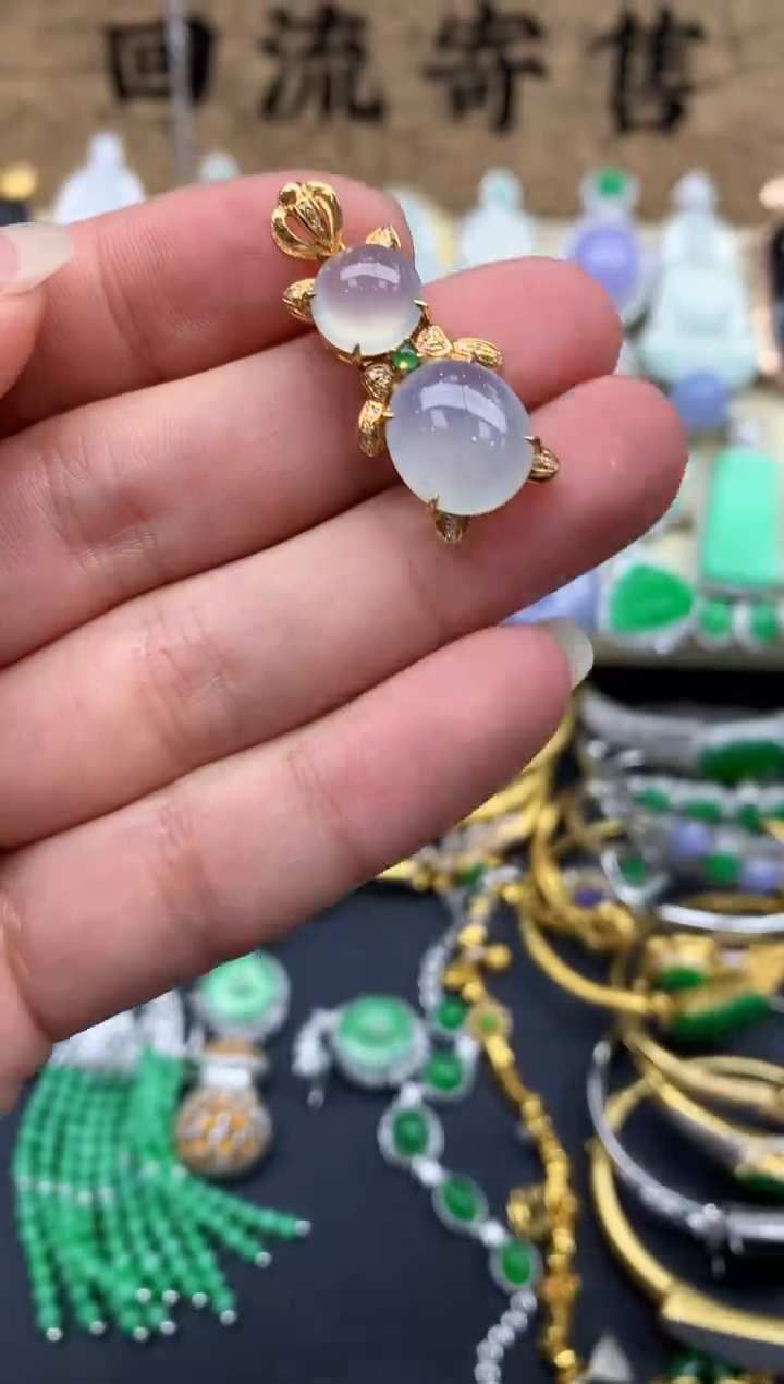 【闪购商品】翡翠颈饰18K金镶嵌121-中国好珍宝