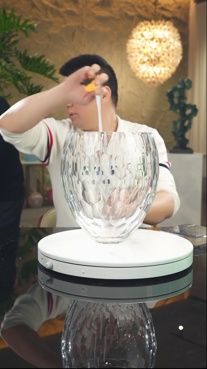 【闪购商品】瓷片福利水晶切面花瓶