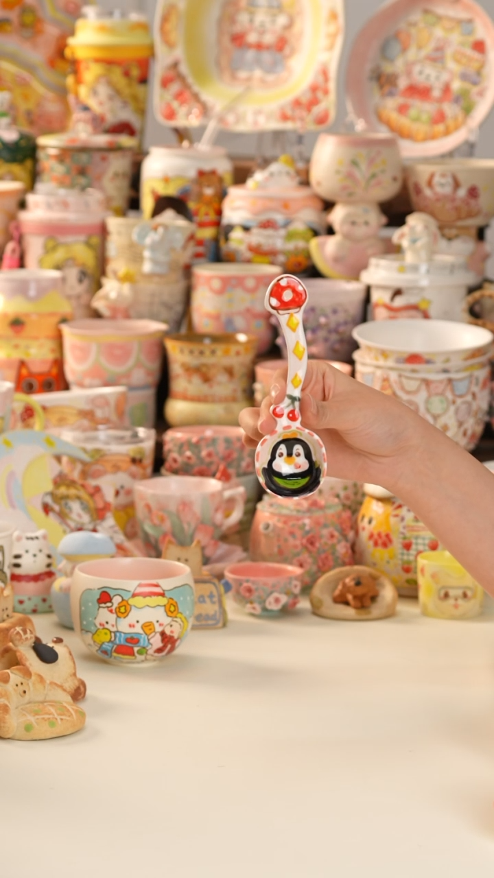 其他陶景德镇釉下彩手绘设计师款陶瓷