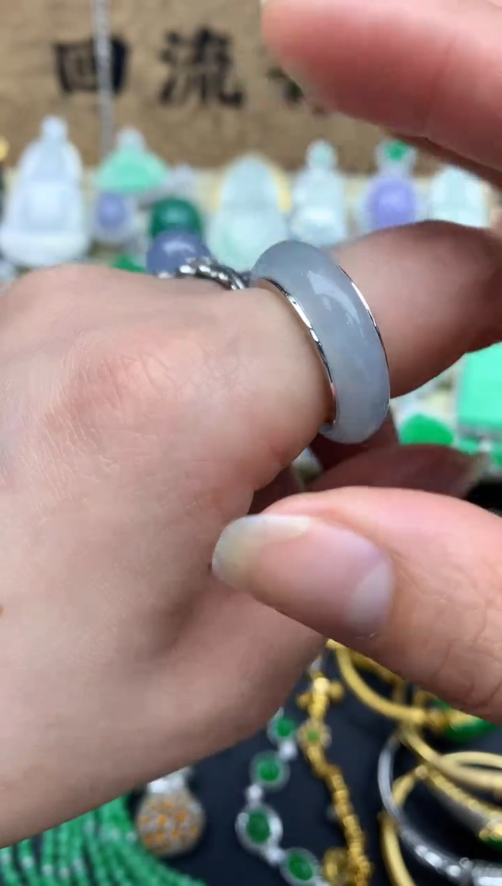 【闪购商品】翡翠戒指18K金镶嵌63-中国好珍宝