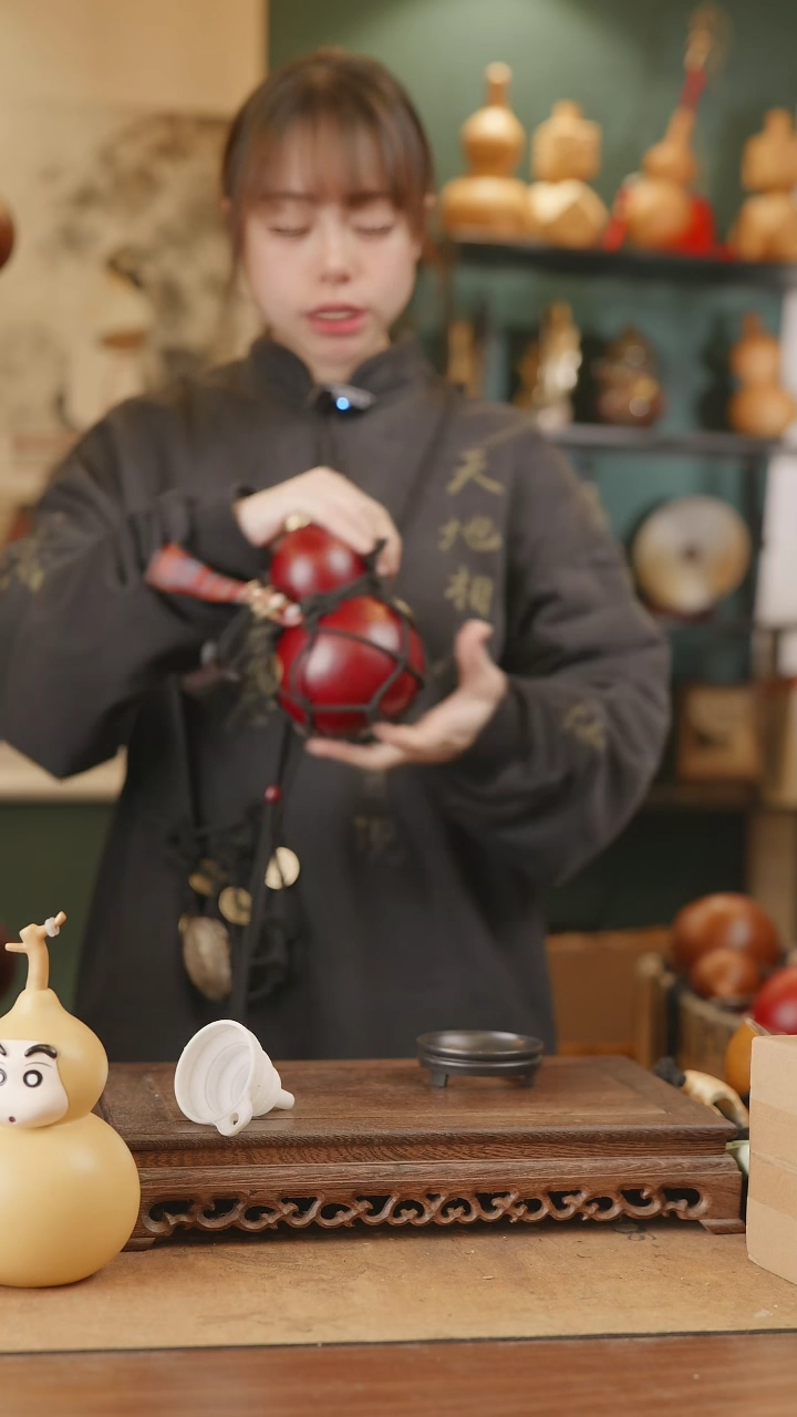 【闪购商品】280号精品天然大漆工艺防渗内胆酒葫芦~