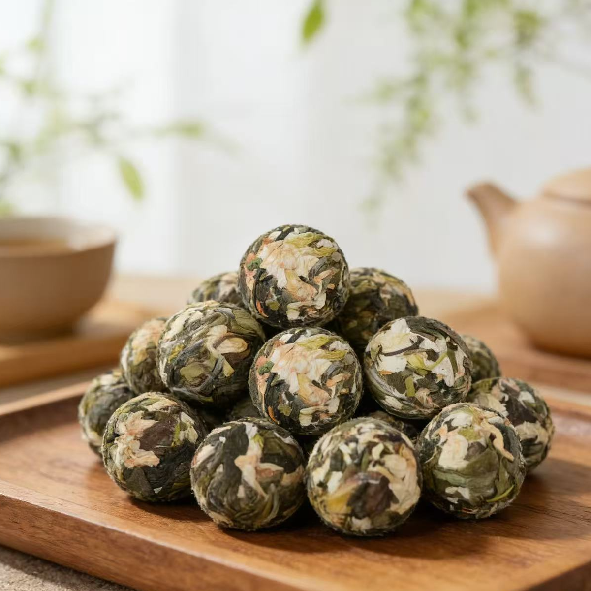 【江缘】茉莉龙珠·茉莉白茶· 2023白牡丹+广西横县茉莉花·窨制+提香