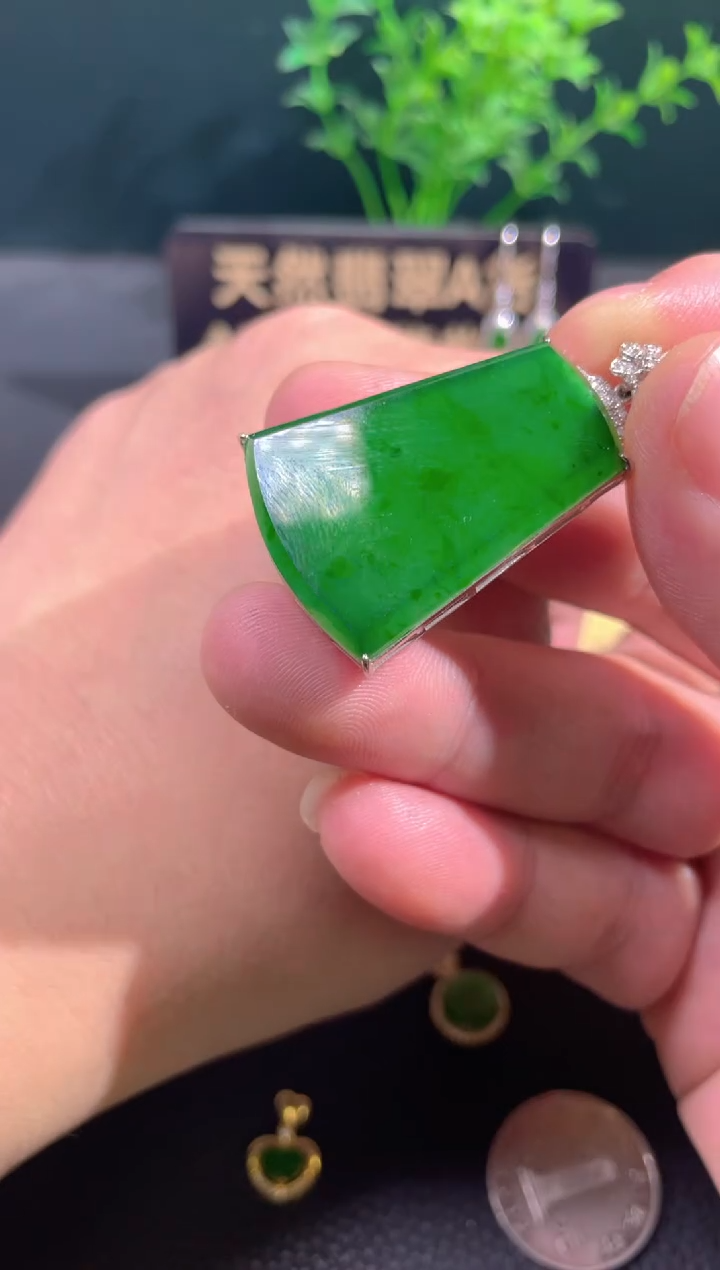 【闪购商品】翡翠颈饰18K金镶嵌翡翠