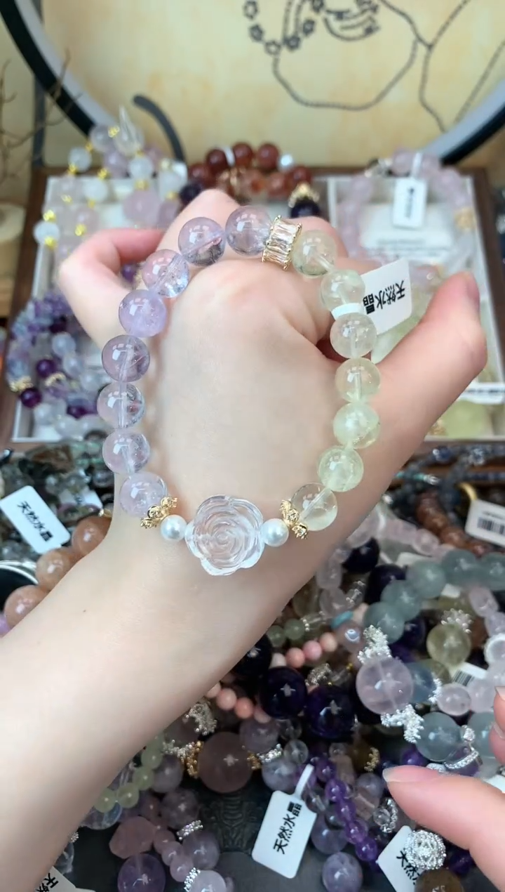 【闪购商品】紫晶手链未镶嵌140手串