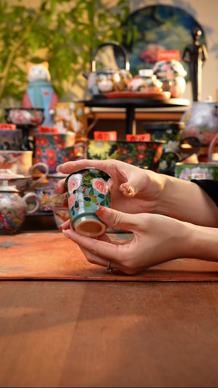 瓷片景德镇手工手绘808