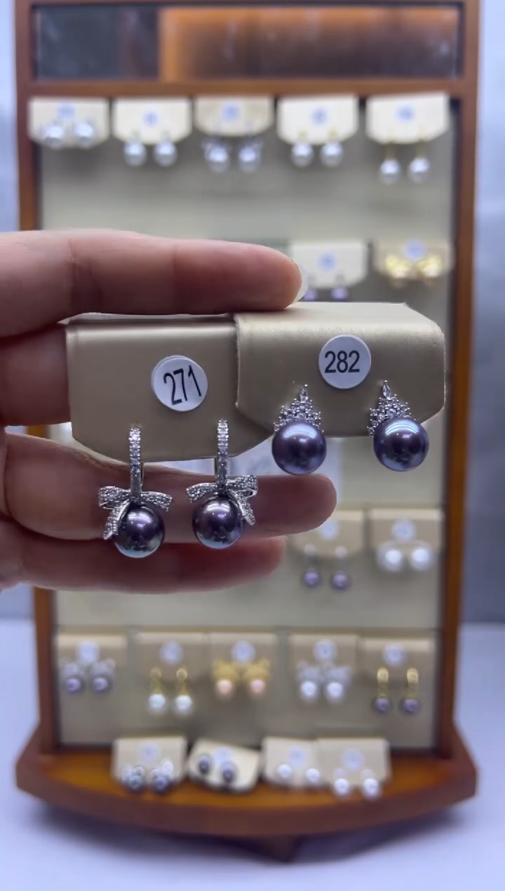 未镶嵌耳饰淡水珍珠282+271