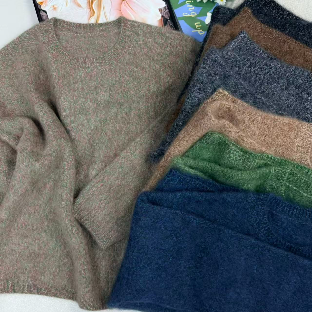 【山羊绒拉绒】暖阳羊绒100%上衣【胸围63衣长62】99001#