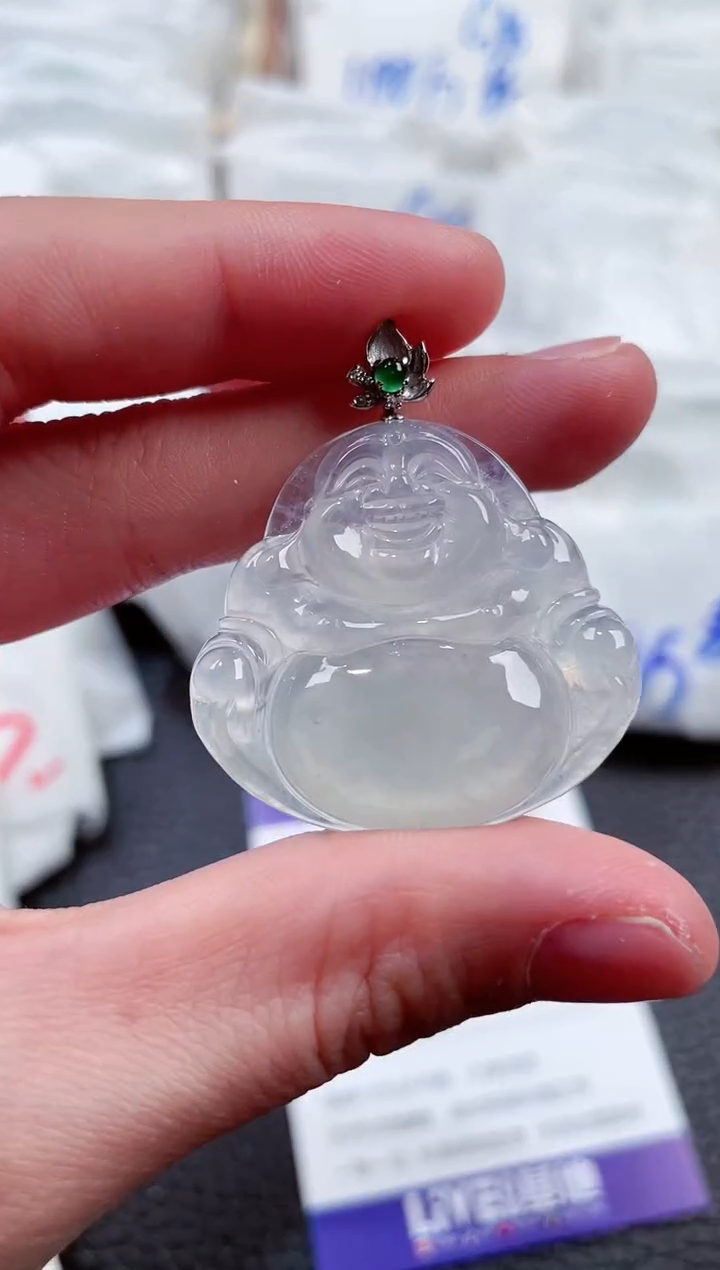 【闪购商品】翡翠颈饰18K金镶嵌00008497