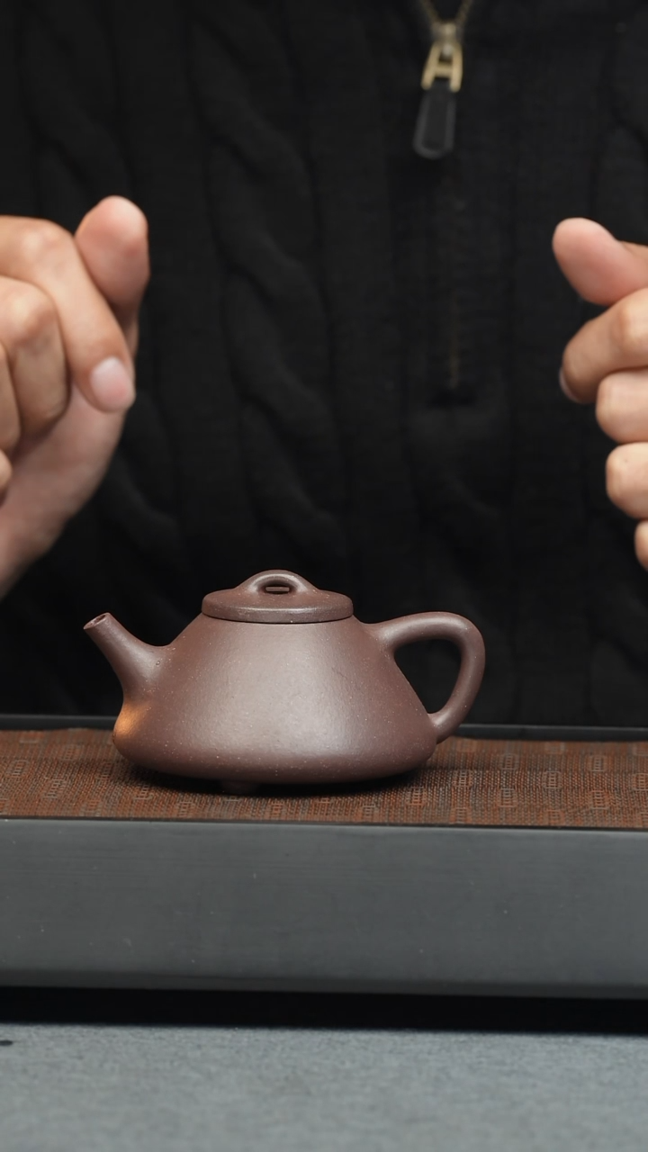 【闪购商品】紫砂茶壶五堂 子冶石瓢-底槽清