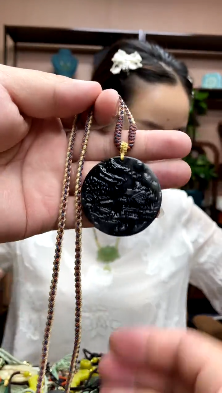 岫玉未镶嵌吊坠·6