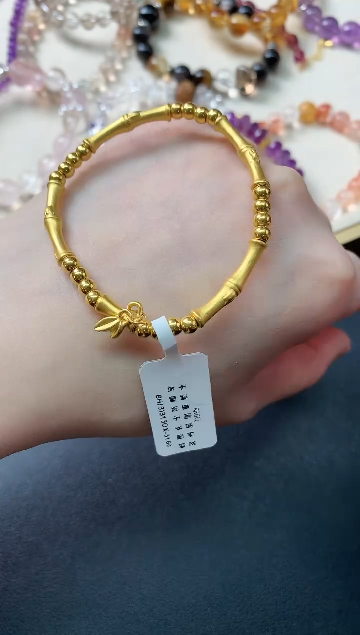 【闪购商品】定制足金手链D63|1899      