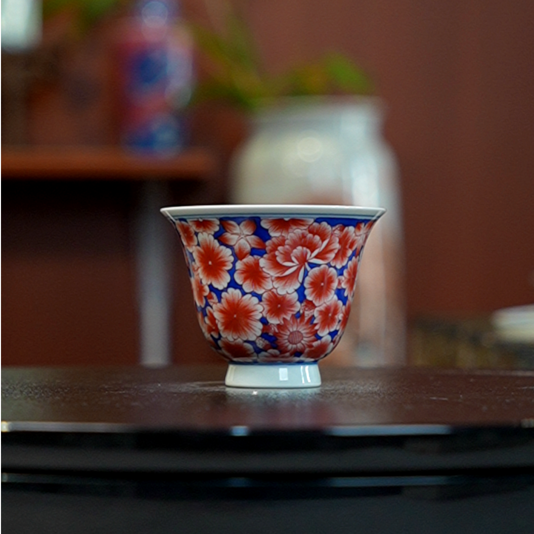 12.28/M45C15/甫生雅集/斗彩/钟式杯