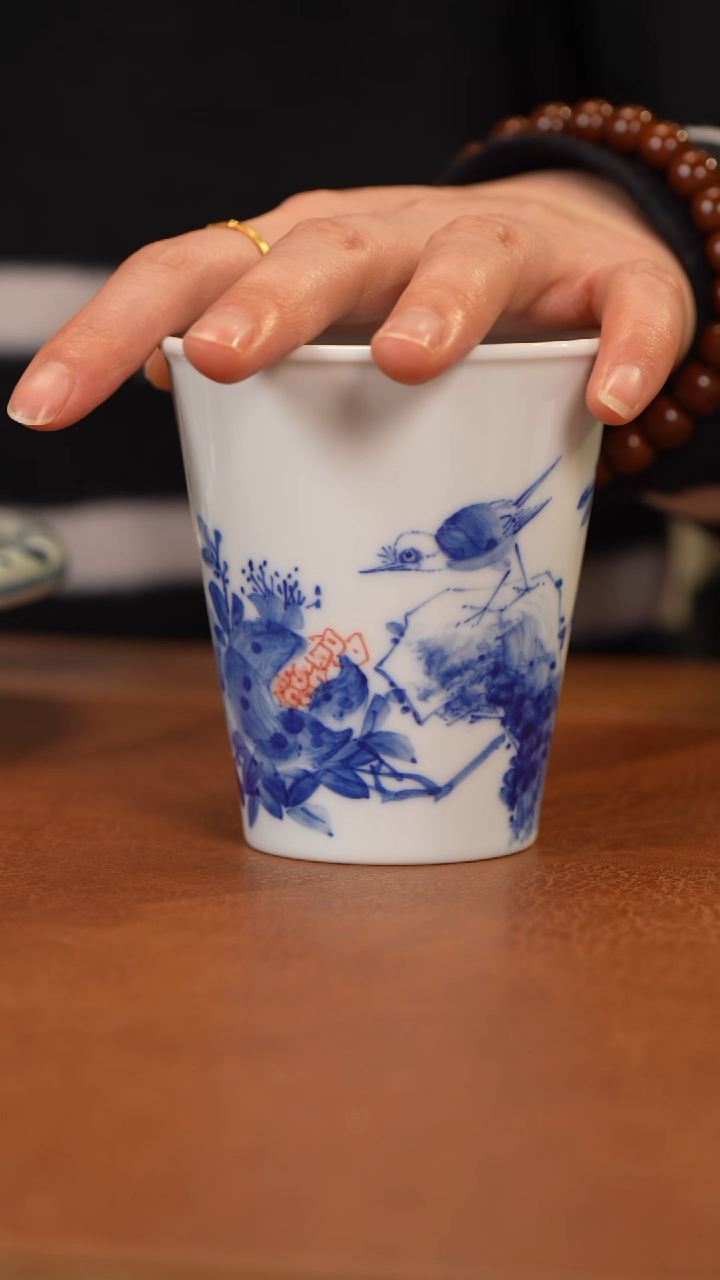 【闪购商品】杯融博花鸟可乐杯